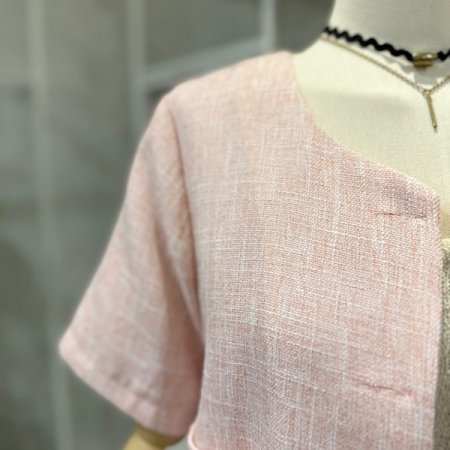 기본 트위드 자켓