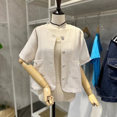 기본 트위드 자켓