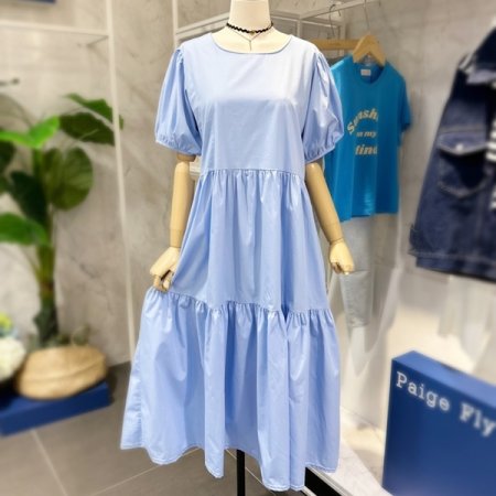 반팔 캉캉 원피스