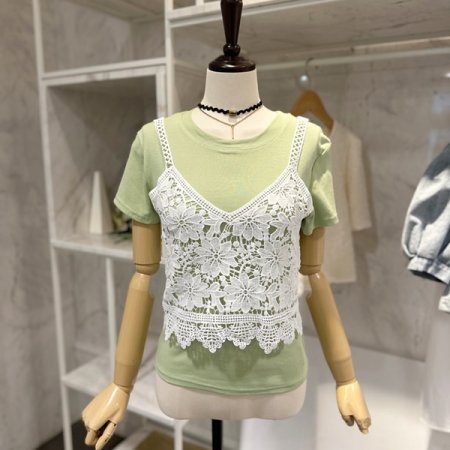 꽃펀칭 뷔스티에 세트