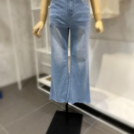 세미 부츠컷 데님팬츠