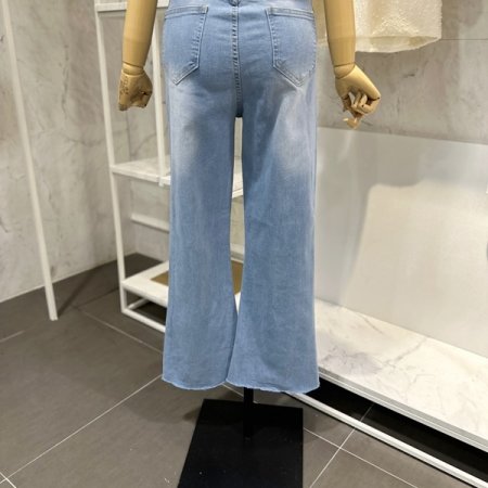 세미 부츠컷 데님팬츠