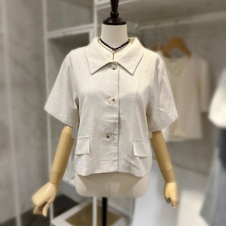 카라 단추 자켓