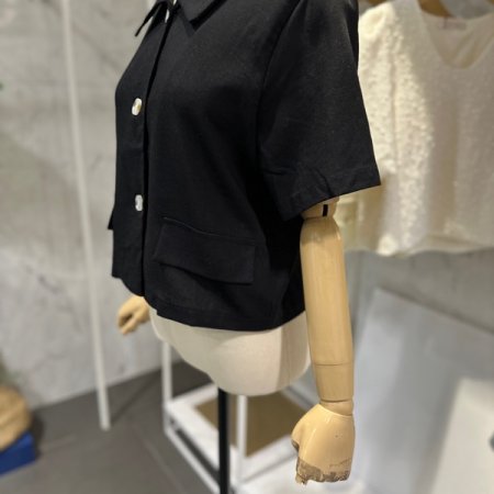 카라 단추 자켓