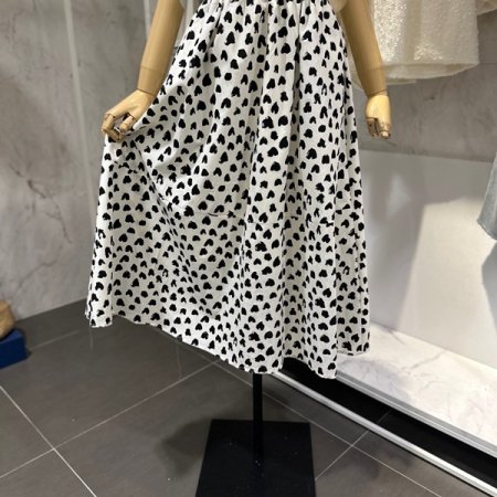 하트 얼룩 스커트