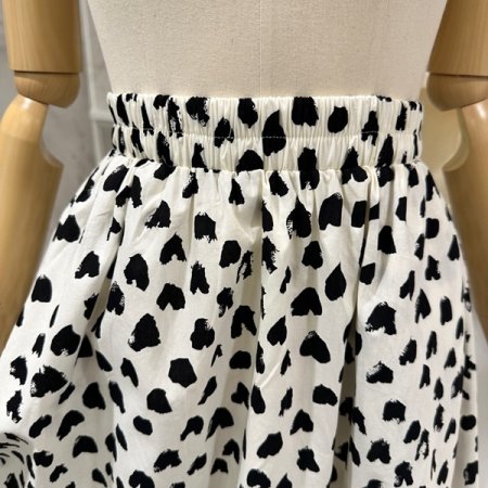 하트 얼룩 스커트