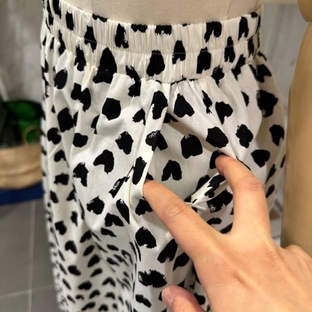 하트 얼룩 스커트