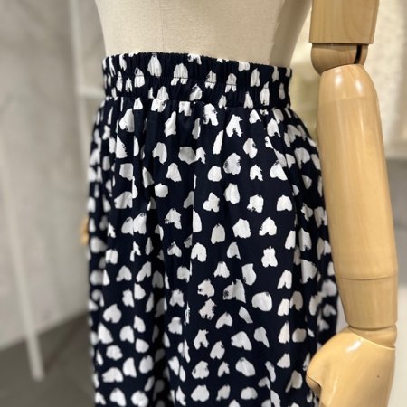 하트 얼룩 스커트