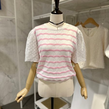 펀칭 웨이브 니트