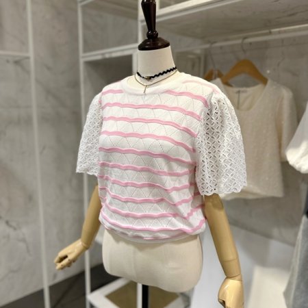 펀칭 웨이브 니트