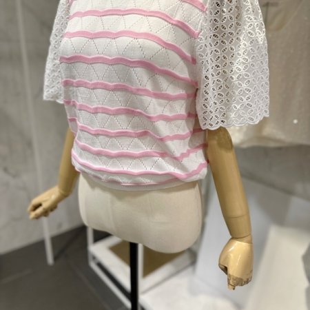 펀칭 웨이브 니트