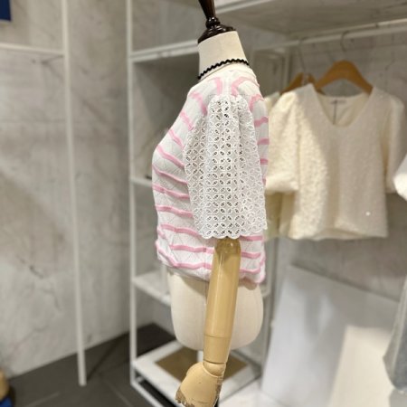 펀칭 웨이브 니트