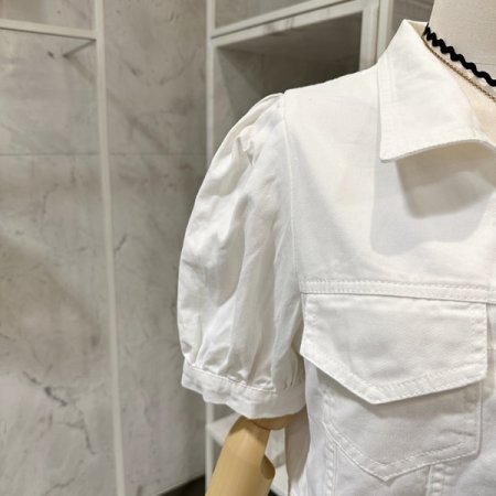 퍼프 크롭 자켓