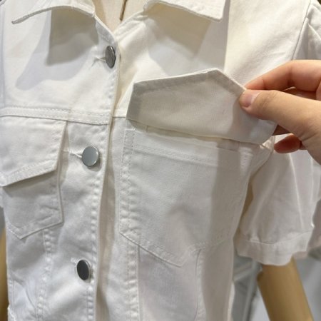 퍼프 크롭 자켓