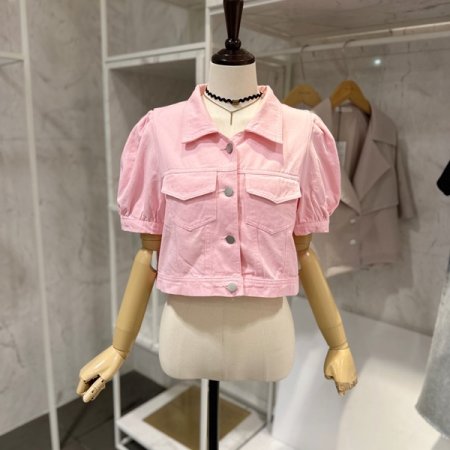 퍼프 크롭 자켓