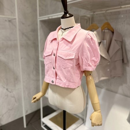 퍼프 크롭 자켓