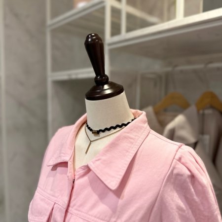 퍼프 크롭 자켓