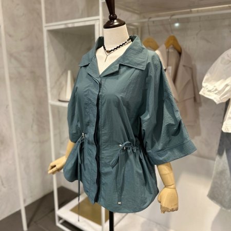 허리 양스트링 점퍼