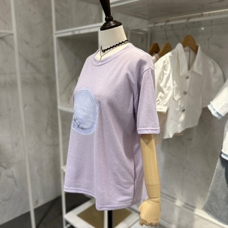 플라워 린넨 티셔츠