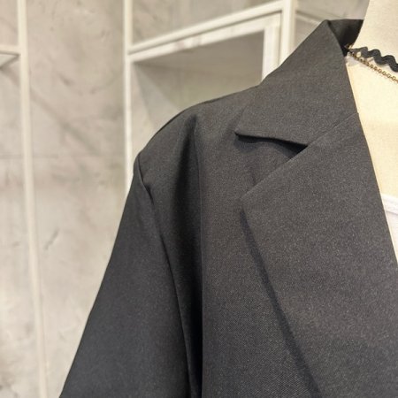 포켓 라벨 투피스