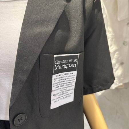 포켓 라벨 투피스