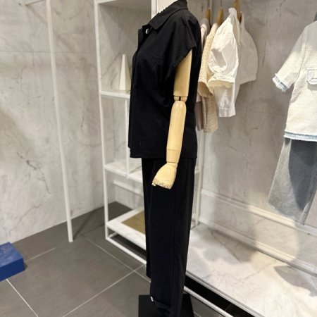 캡소매 투피스 세트