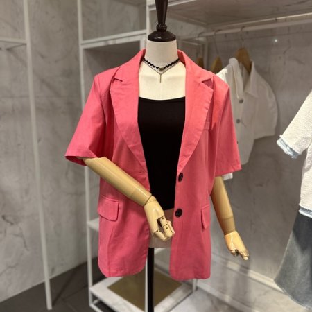 린넨 하프 자켓