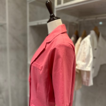 린넨 하프 자켓