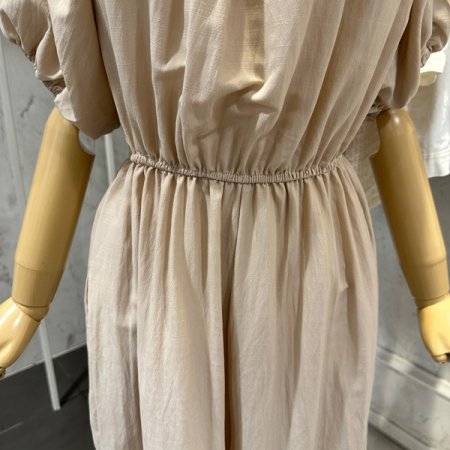 린넨 오프숄더 점프수트