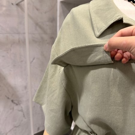 허리 스트링 점프수트