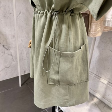 허리 스트링 점프수트