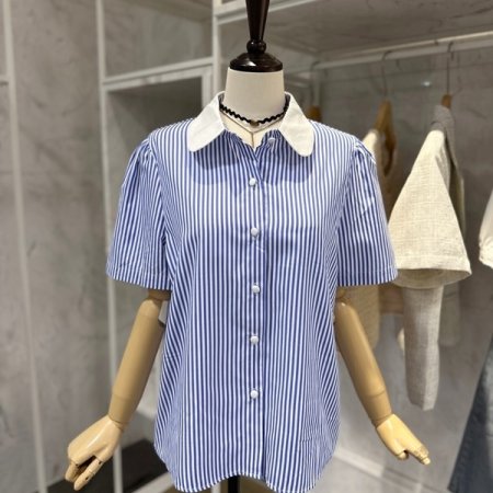 흰카라셔츠 스커트 세트