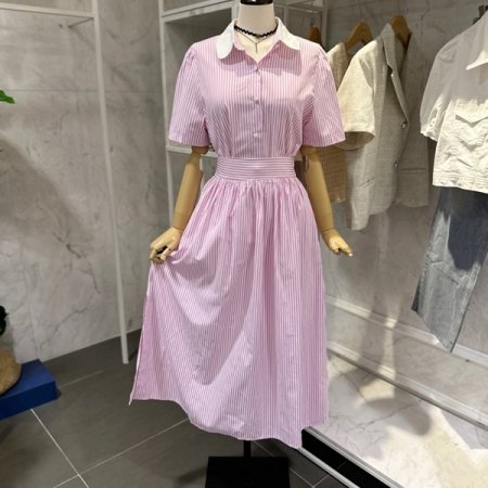 흰카라셔츠 스커트 세트