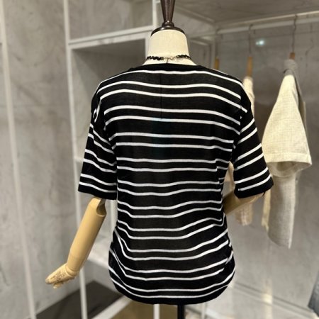 목선트임 단 니트