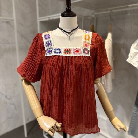 무지개 블라우스