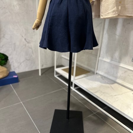 린넨 미니 스커트