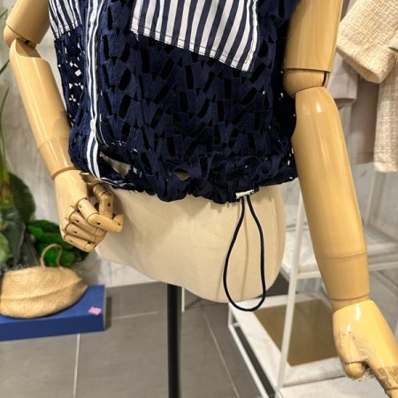 스트링 펀칭 자켓