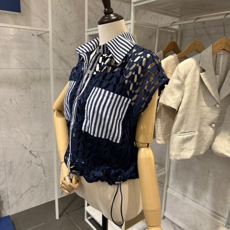 스트링 펀칭 자켓