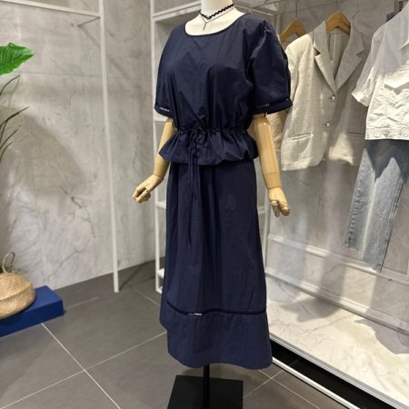 허리셔링 스커트 세트