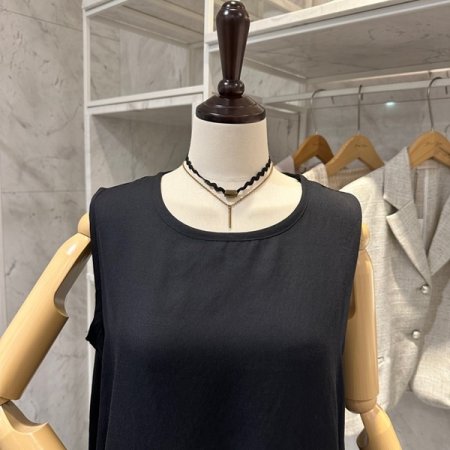 무지 민소매 티셔츠