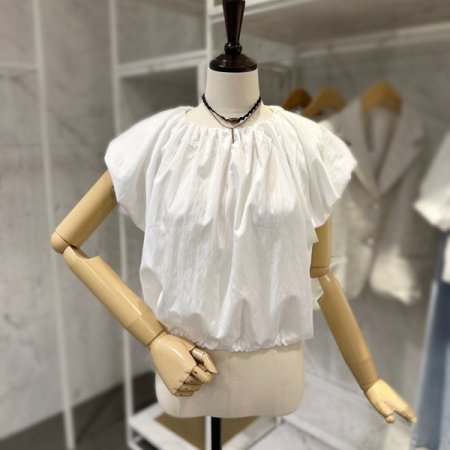 퍼프 심플 블라우스