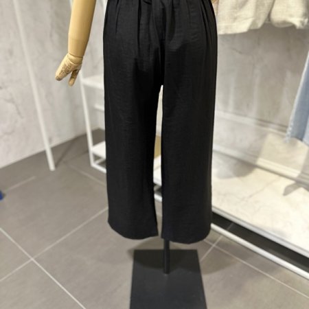 투버튼 통 팬츠