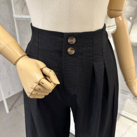 투버튼 통 팬츠