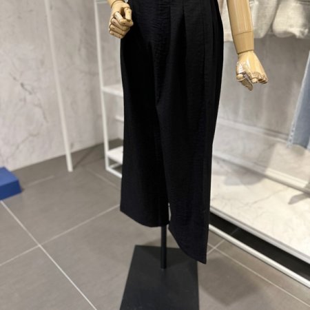 투버튼 통 팬츠