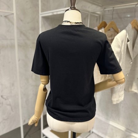 레터링 트임 반팔 티셔츠