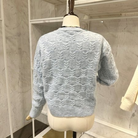 꽈배기 진주 니트 가디건