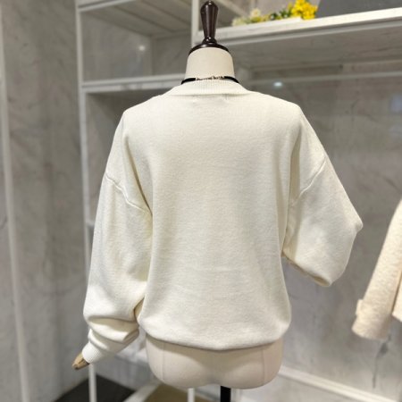 러브 레터링 스트링 니트