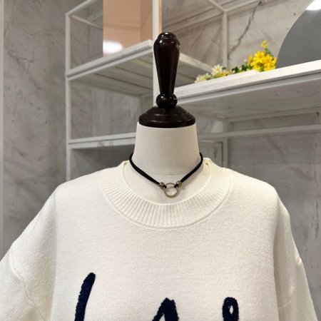 러브 레터링 스트링 니트