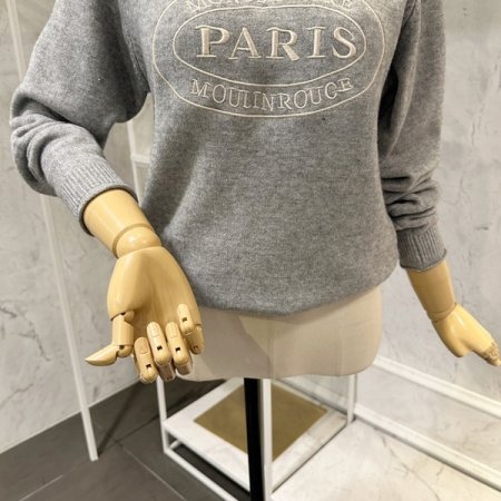 심플 레터링 니트