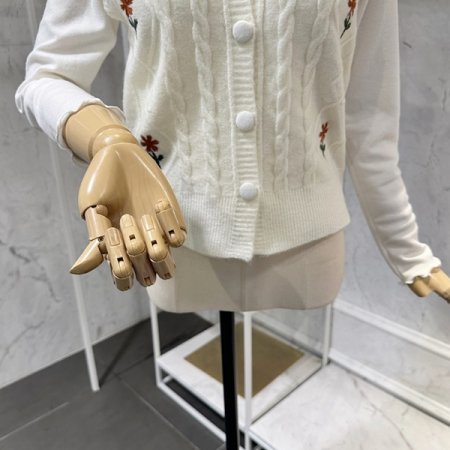 꽃자수 니트 조끼